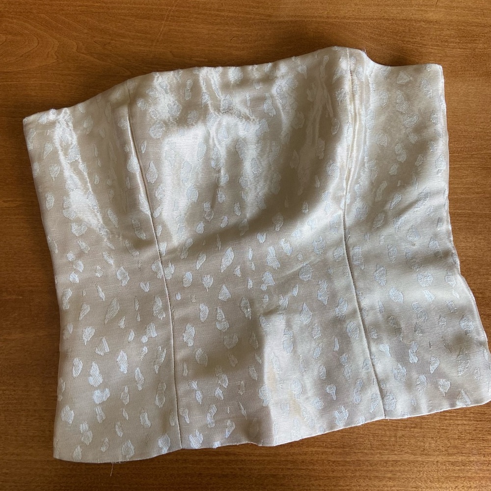 Reformation Cream Crop Top